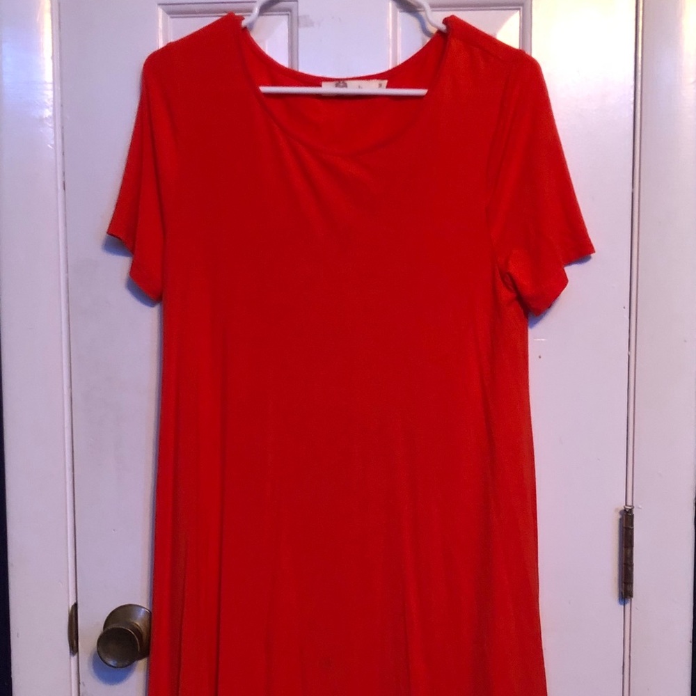 orange long shirt/dress